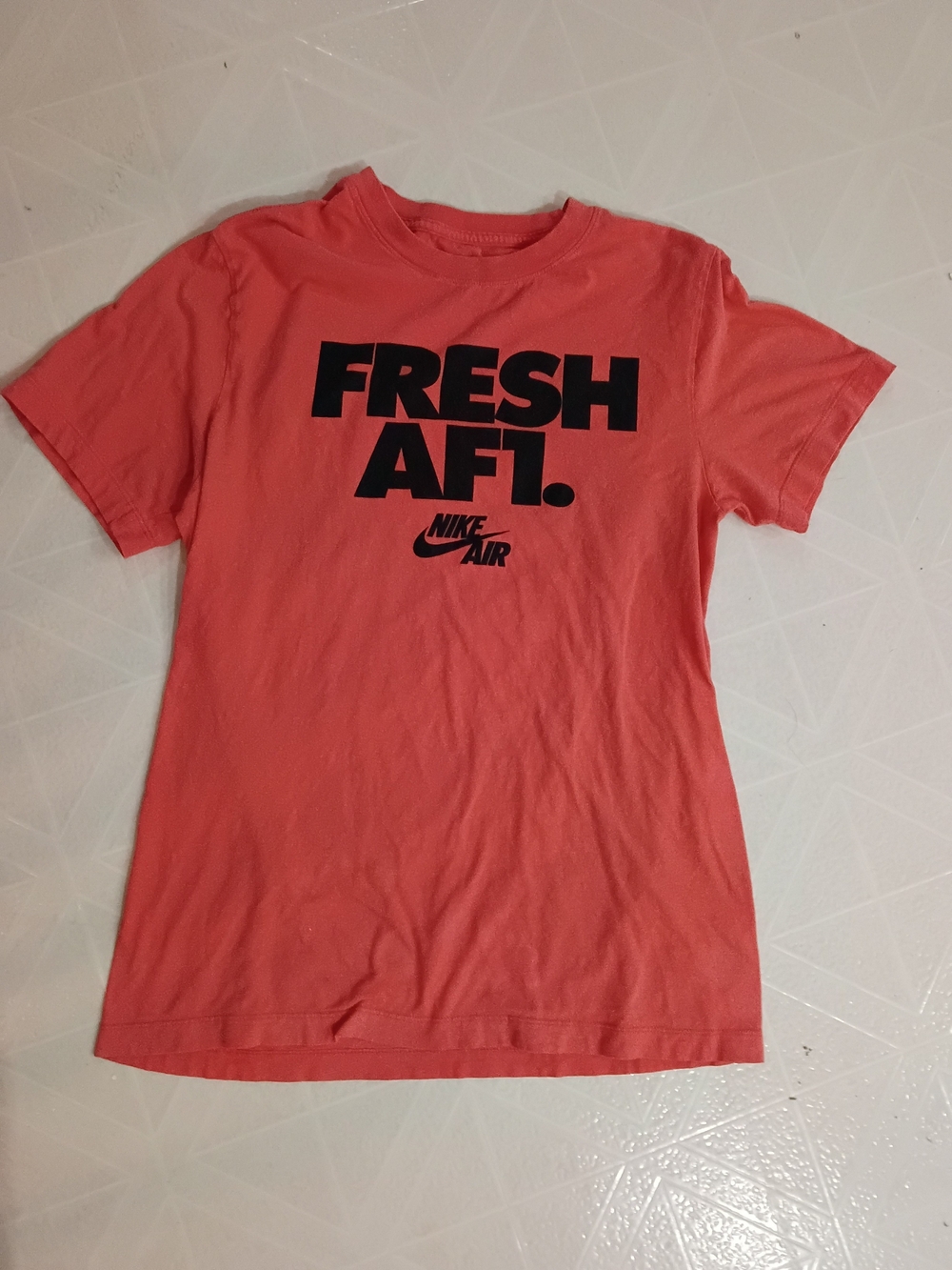 Nike Mens Coral Graphic 'FRESH AF1' Short Sleeve Tee